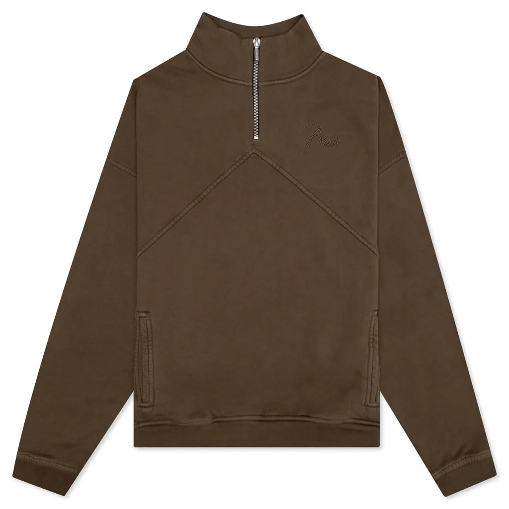 Rhude Quarter Zip Brown