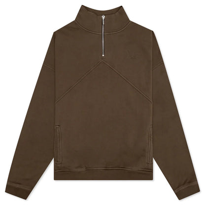 Rhude Quarter Zip Brown