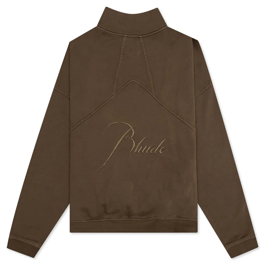 Rhude Quarter Zip Brown