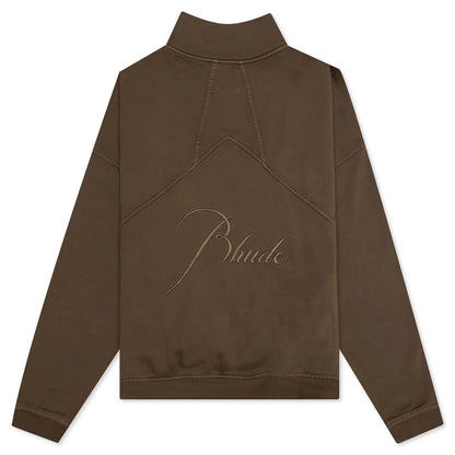 Rhude Quarter Zip Brown