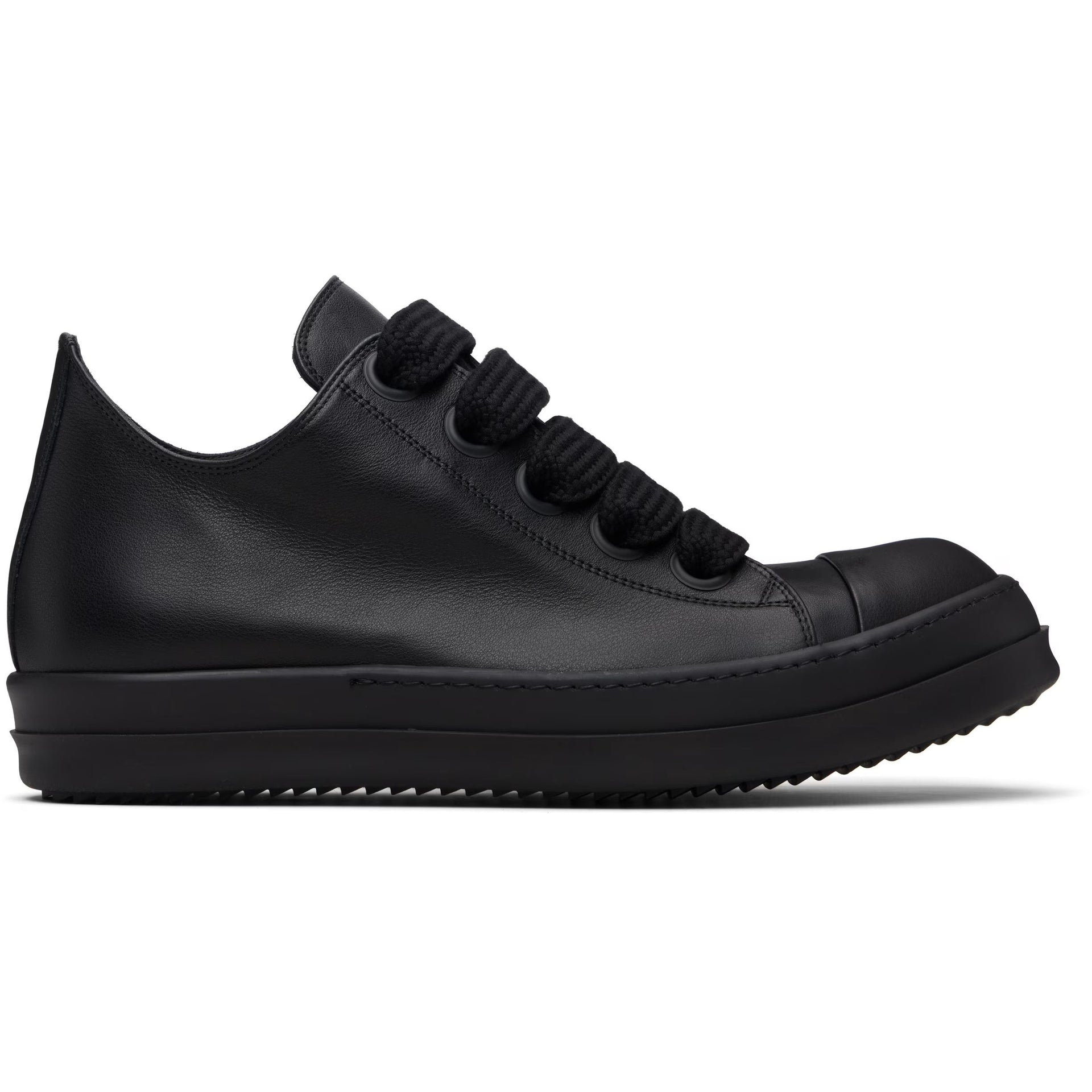 Rick Owens Temple Jumbo Laced Low Sneakers All Black – Endless Supply