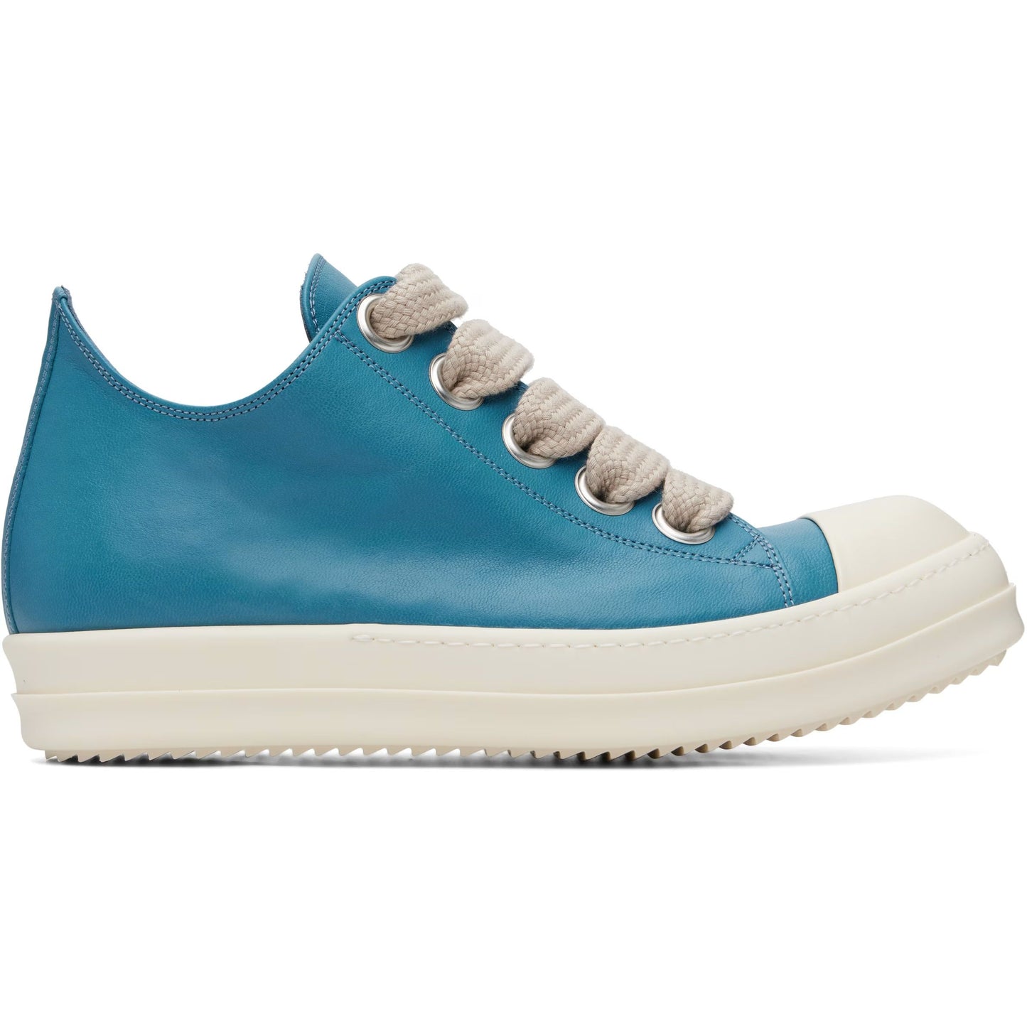 Rick Owens FW26 Tower Jumbo Laced Low Sneakers Nublu/Milk/Milk