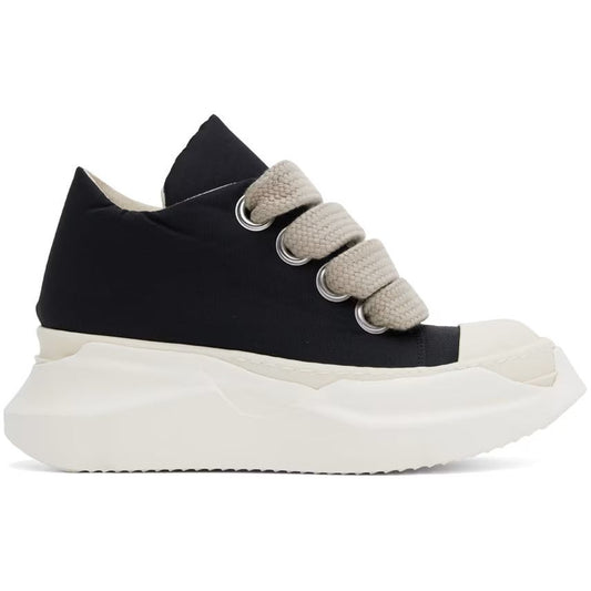 Rick Owens DRKSHDW Porterville Jumbo Laced Abstract Low Sneakers Black/Pearl/Milk/Milk