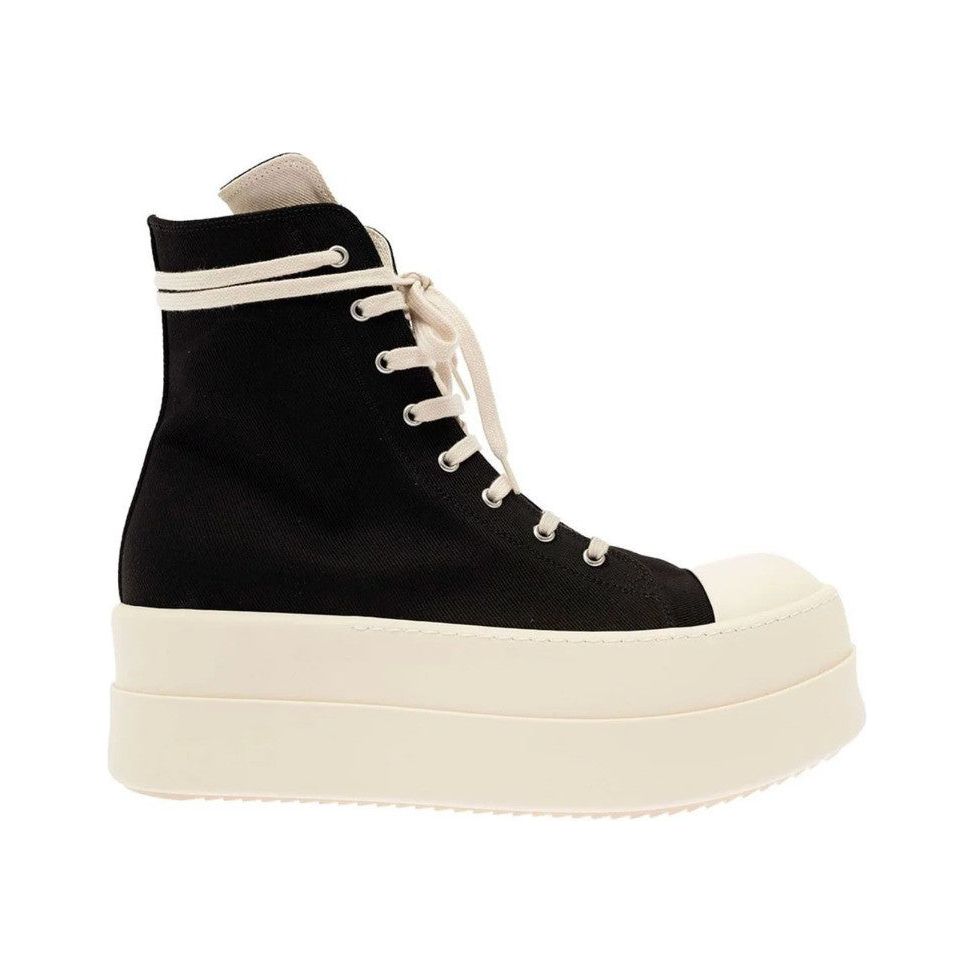 Rick Owens DRKSHDW Double Bumper Sneakers Black/Milk/Milk