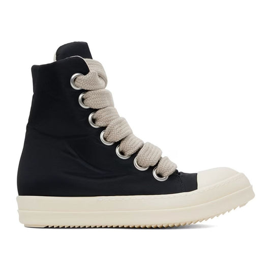 Rick Owens DRKSHDW Jumbo Laced Puffer High Sneakers Black/Pearl/Milk