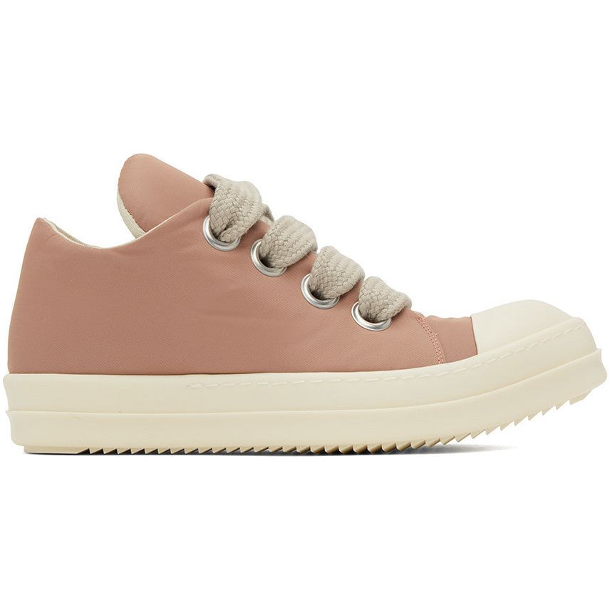 Rick Owens DRKSHDW Jumbo Laced Puffer Low Sneakers Dark Pink/Pearl/Milk