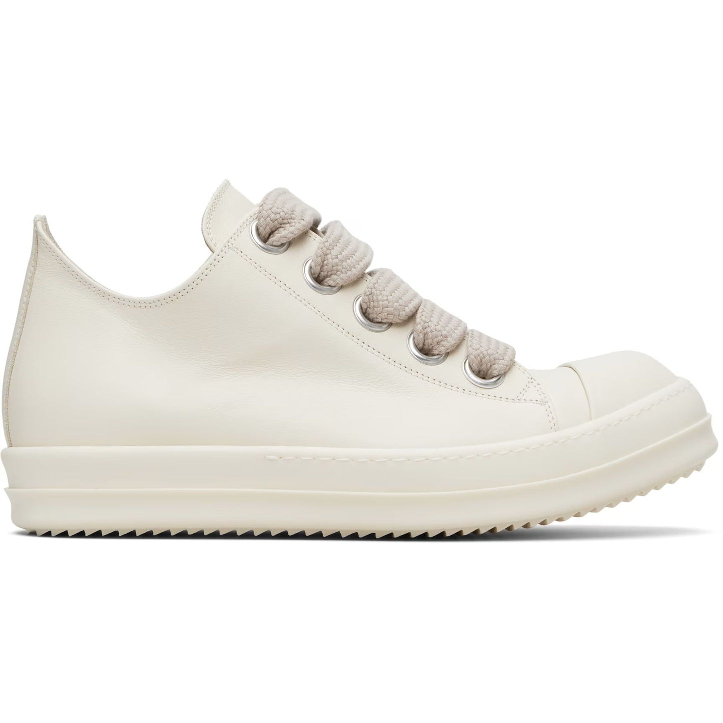 Rick Owens Concordians Jumbo Laced Low Sneakers Milk/Milk/Milk