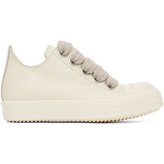 Rick Owens SS24 Lido Jumbo Laced Low Sneakers Milk