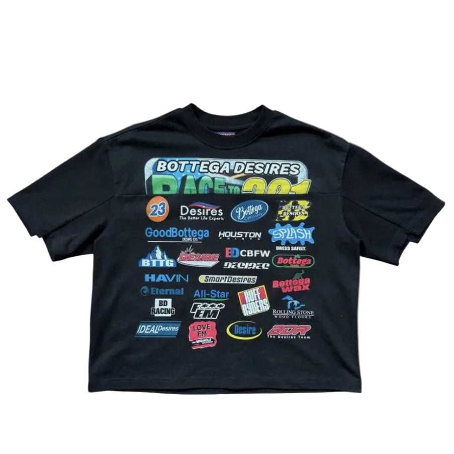 Bottega Desires Racing Tee Black