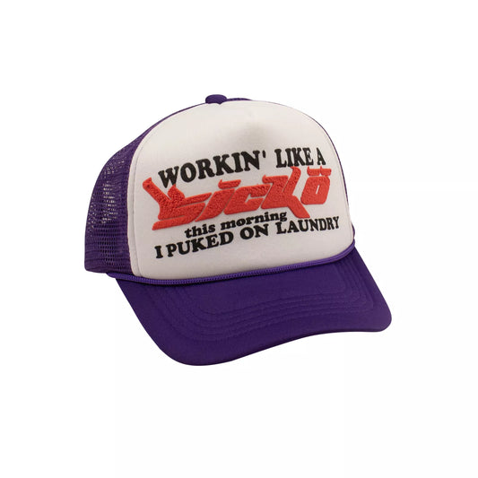 Sicko Trucker Hat Purple/White