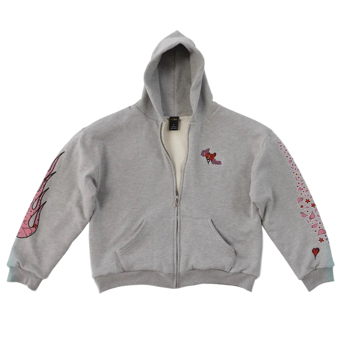 Anti Promo Matty Boy Sadistic Zip Up Hoodie Grey