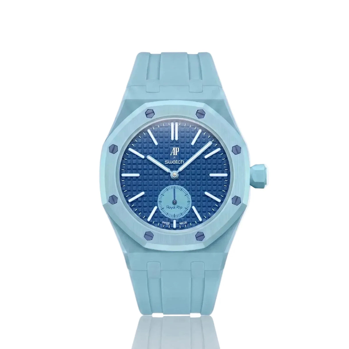 Swatch x Audemars Piguet AP Bioceramic Royal Pop Savonnette Lan Ba(with Rubber Strap)