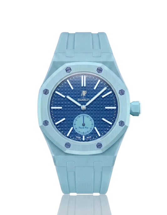 Swatch x Audemars Piguet AP Bioceramic Royal Pop Savonnette Lan Ba(with Rubber Strap)