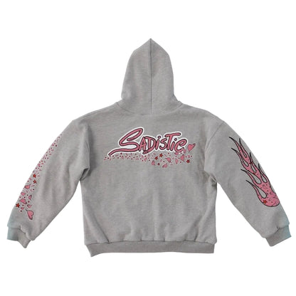 Anti Promo Matty Boy Sadistic Zip Up Hoodie Grey