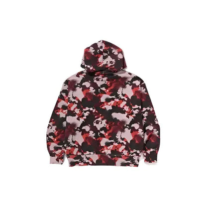 BAPE Map Camo Pullover Hoodie Red