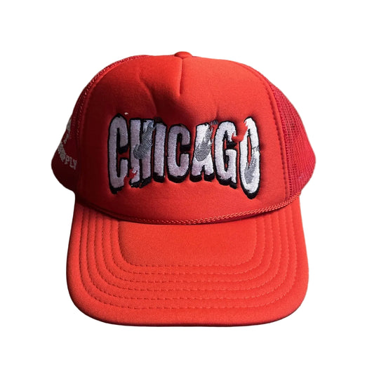Endless Supply x Hyde Park Chicago Trucker Hat Red