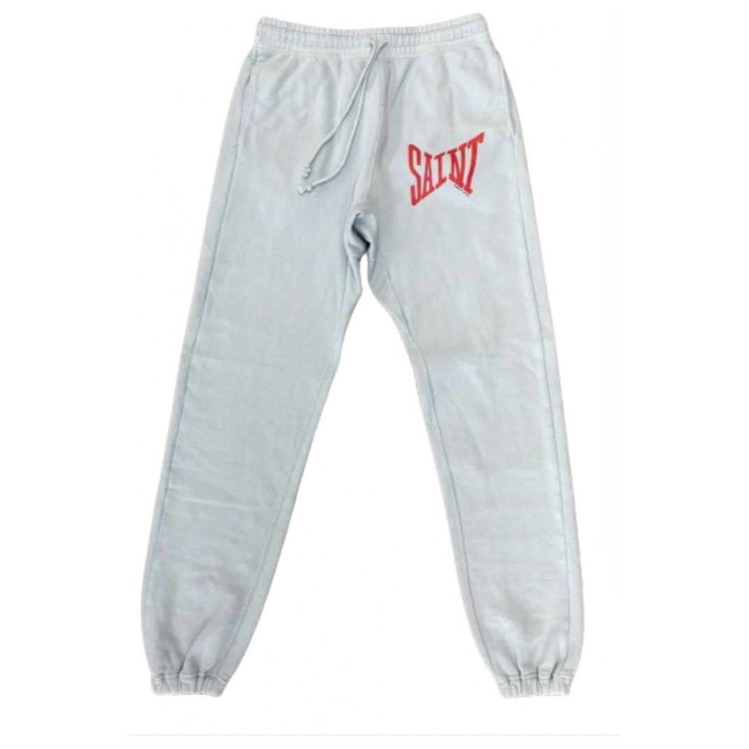 Saint Michael Logo Sweatpants Sax Blue