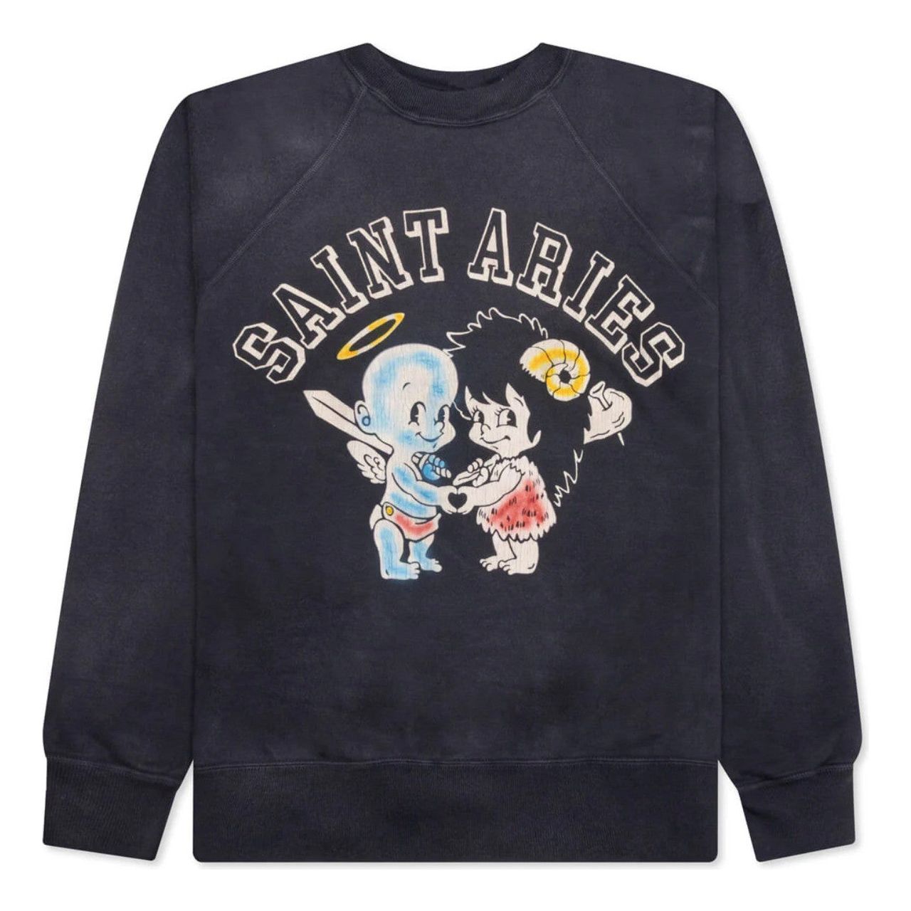 Saint Michael Saint Aries Crewneck Black