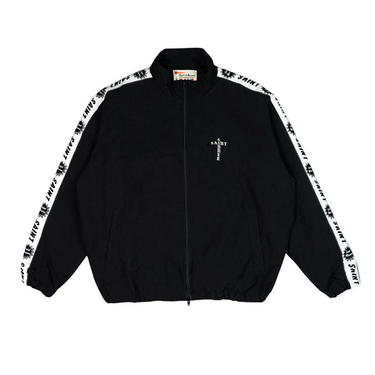 Saint Michael Side Tape Track Jacket Black