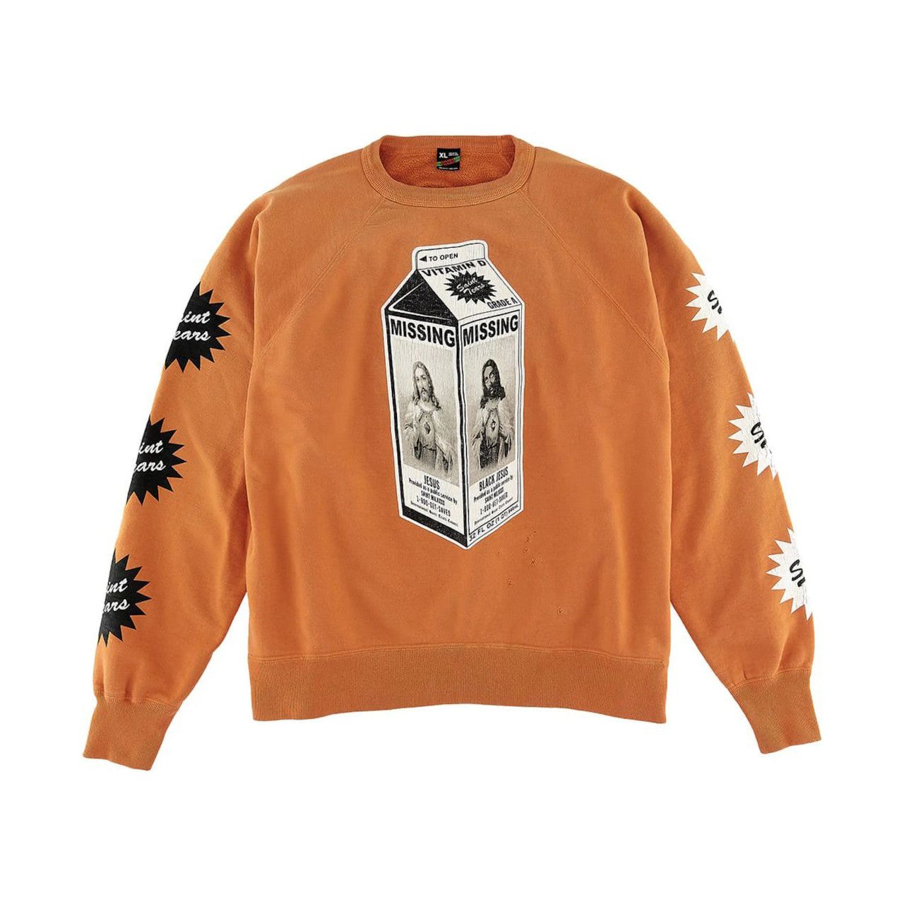 Saint Michael x Denim Tears Milk Pack Crewneck Orange