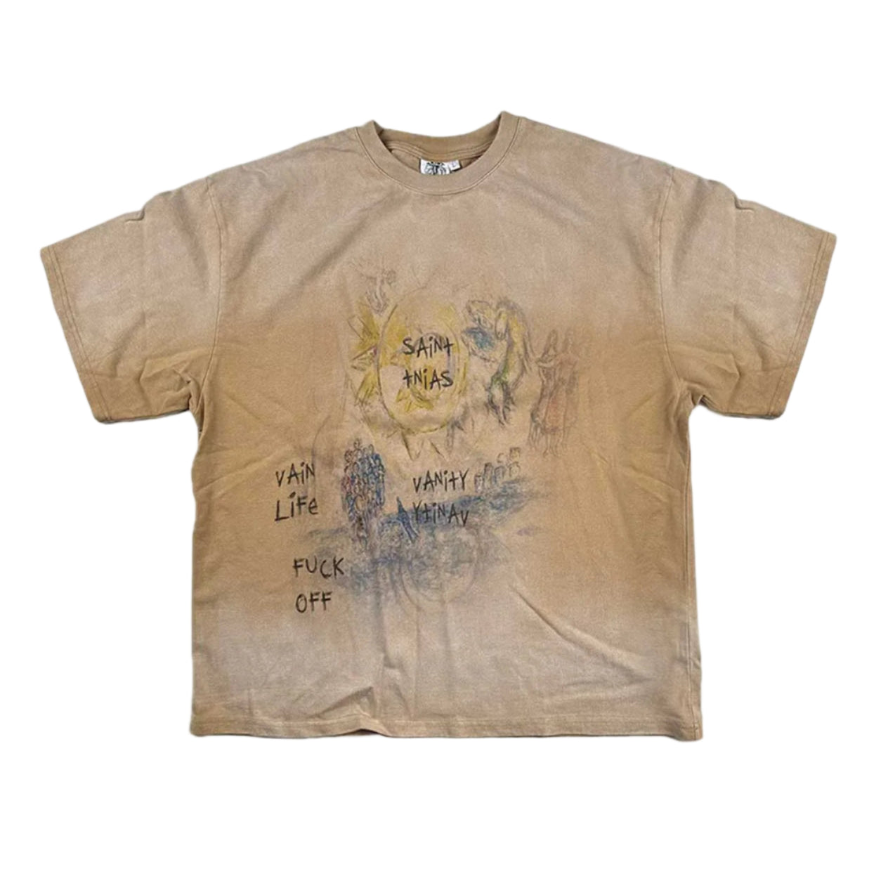 Saint Vanity F**k Off Tee Brown