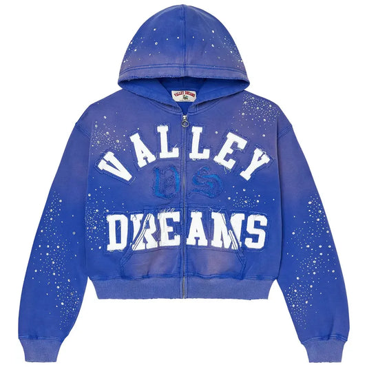 Vale Forever Classico Zip-Up Hoodie Sapphire