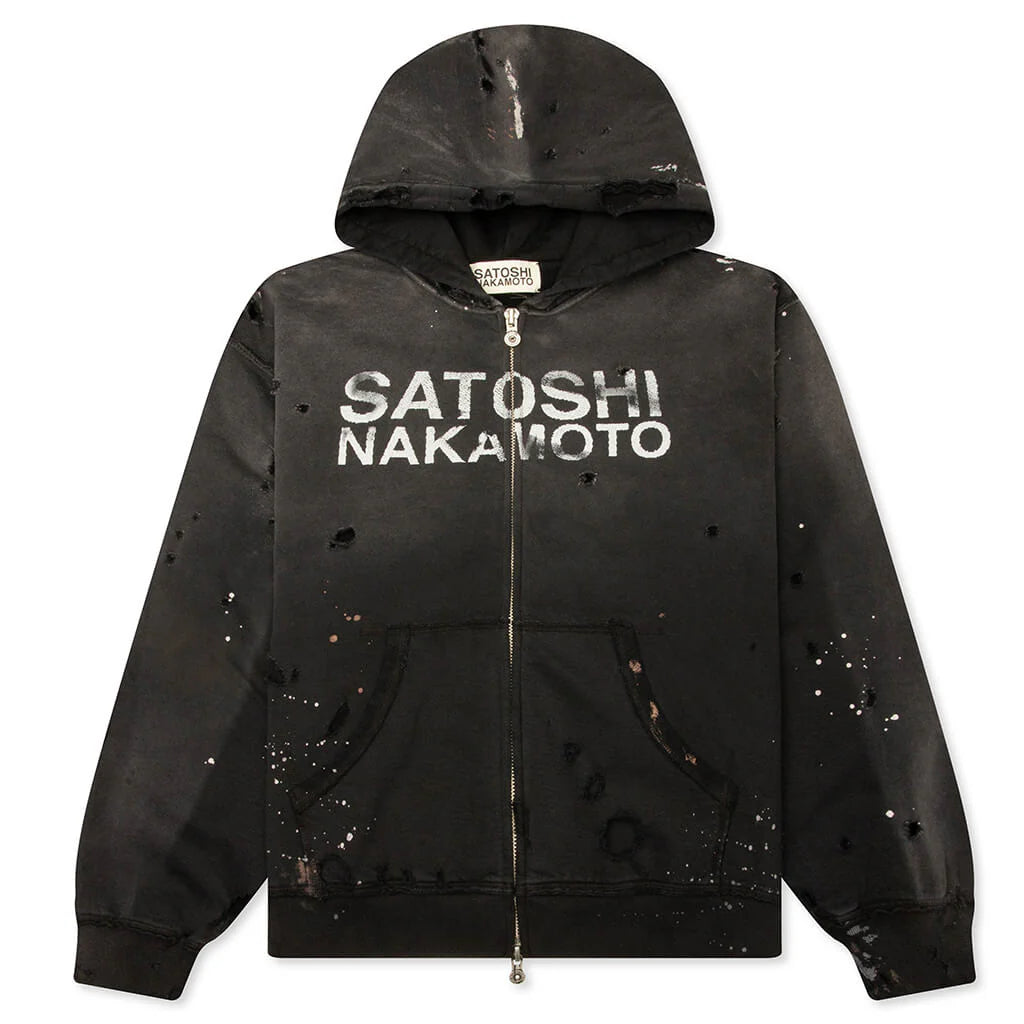 Satoshi Nakamoto Luke Fleece Hoodie Black