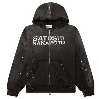 Satoshi Nakamoto Luke Fleece Hoodie Black