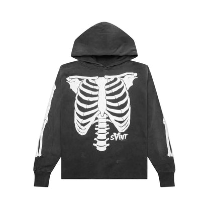 Saint Michael x Vlone Bone Hoodie Black