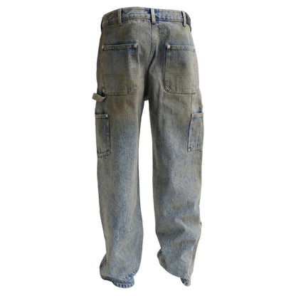 Hellstar Dirty Wash Carpenter Jeans Blue