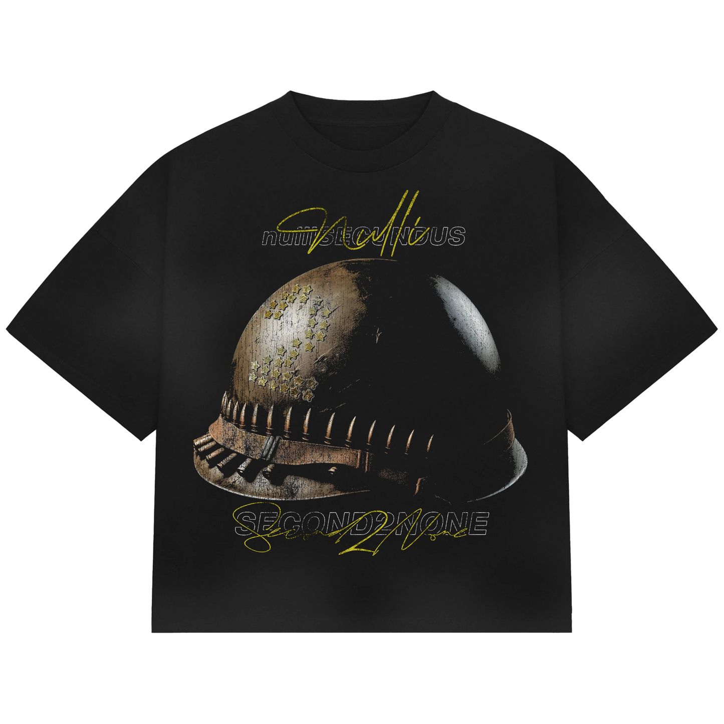 Nulli Helmet Tee Faded Black