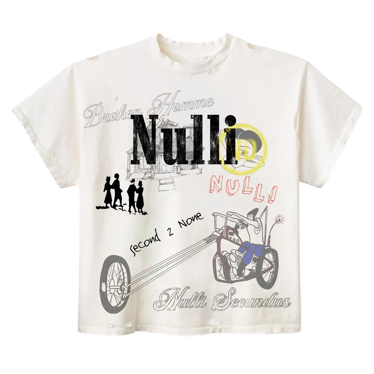 Nulli Scribble T-Shirt Cream