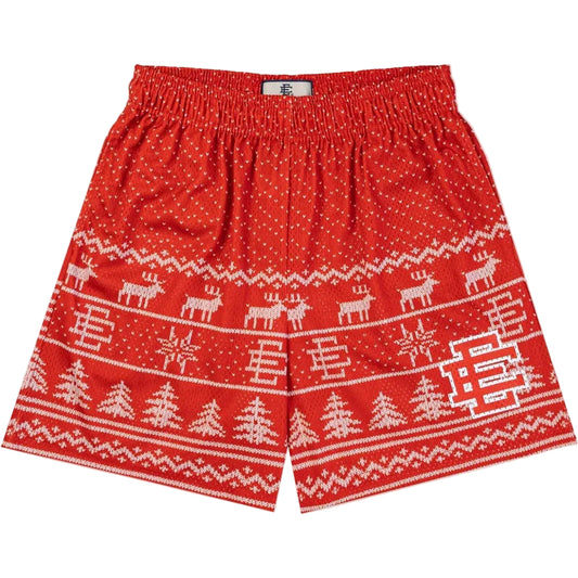 Eric Emanuel EE Core Holiday Sweater Shorts Red