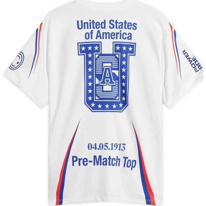 Nike Arch USA Pre Match Football Jersey White & Blue