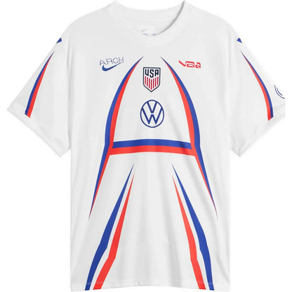 Nike Arch USA Pre Match Football Jersey White & Blue