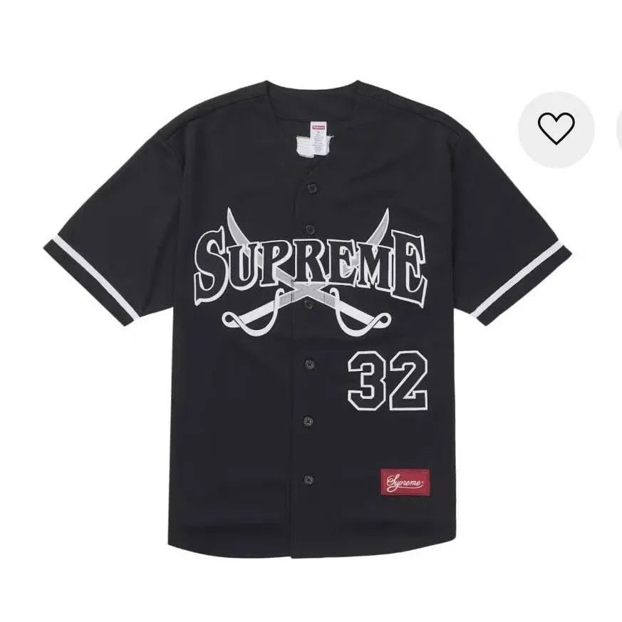 Supreme Swords Baseball Jersey Black