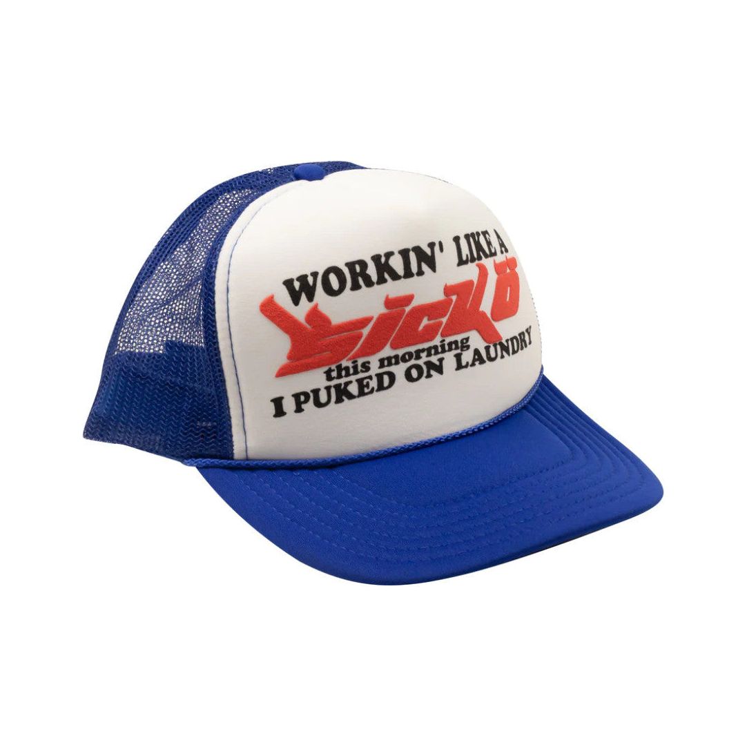 Sicko Trucker Hat Royal Blue/White