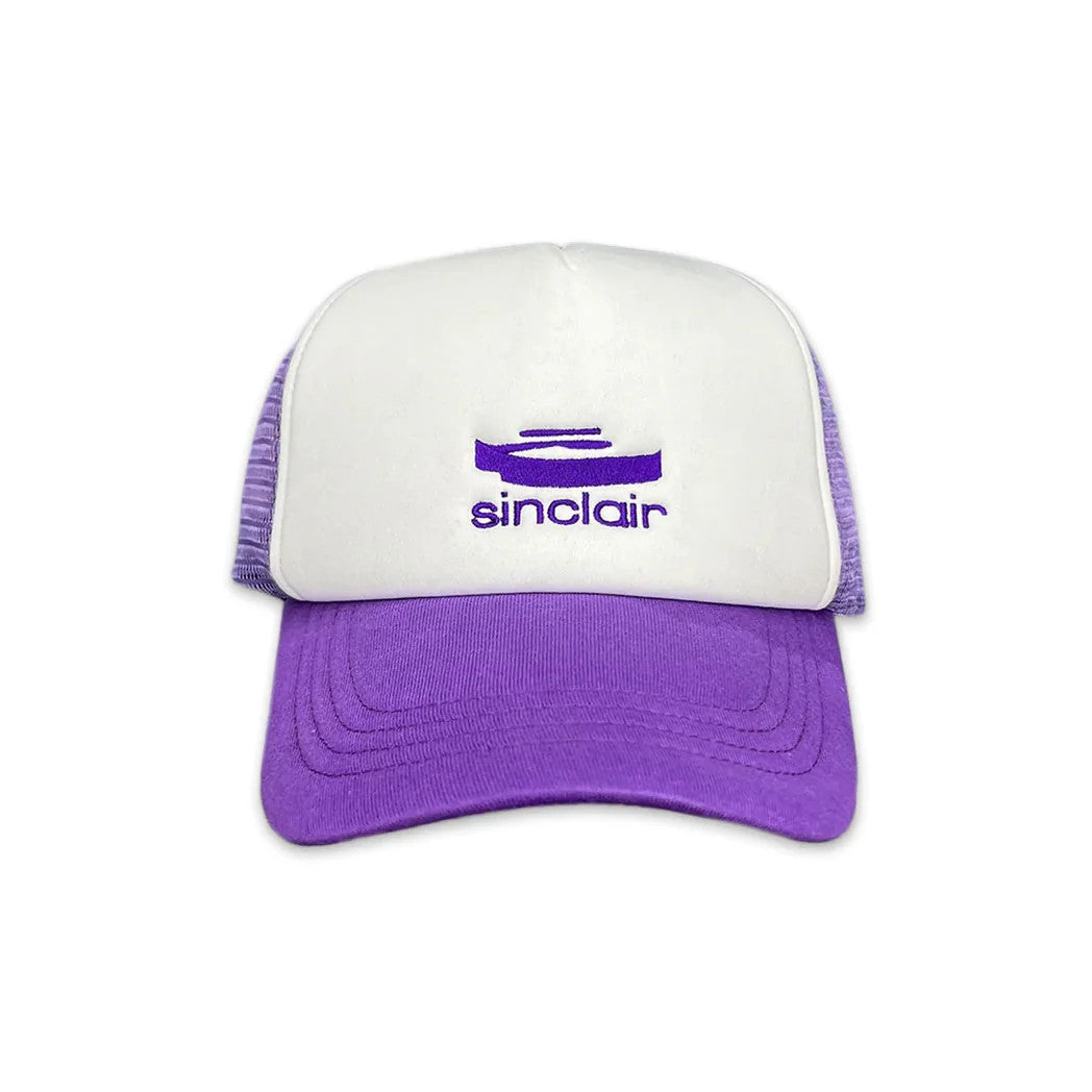 Sinclair 3D Logo Trucker Hat Purple/White