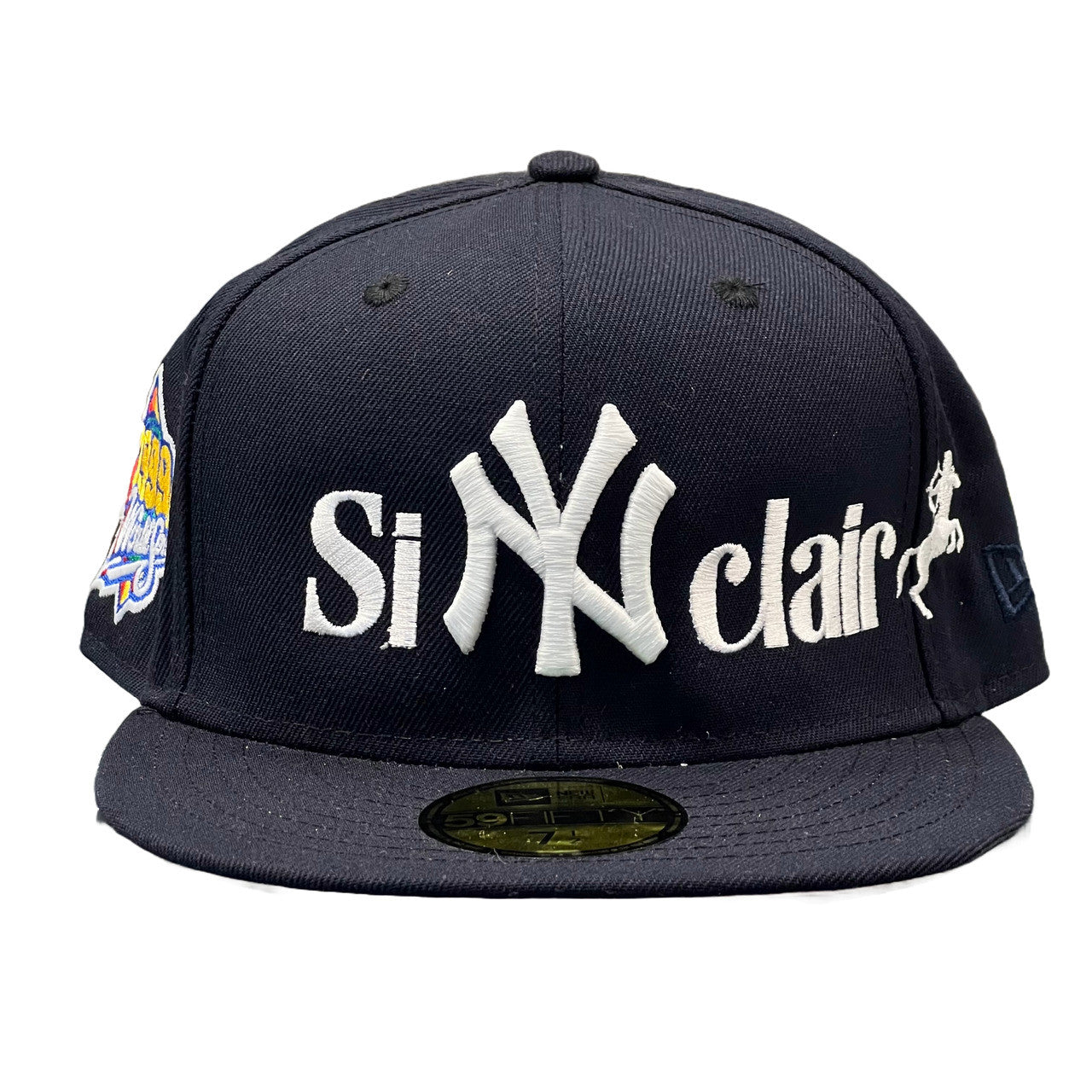 Sinclair New Era New York Yankees 1999 World Series Patch Fitted Hat Navy