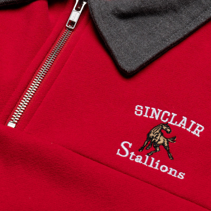 Sinclair Stallions Quater-Zip Red