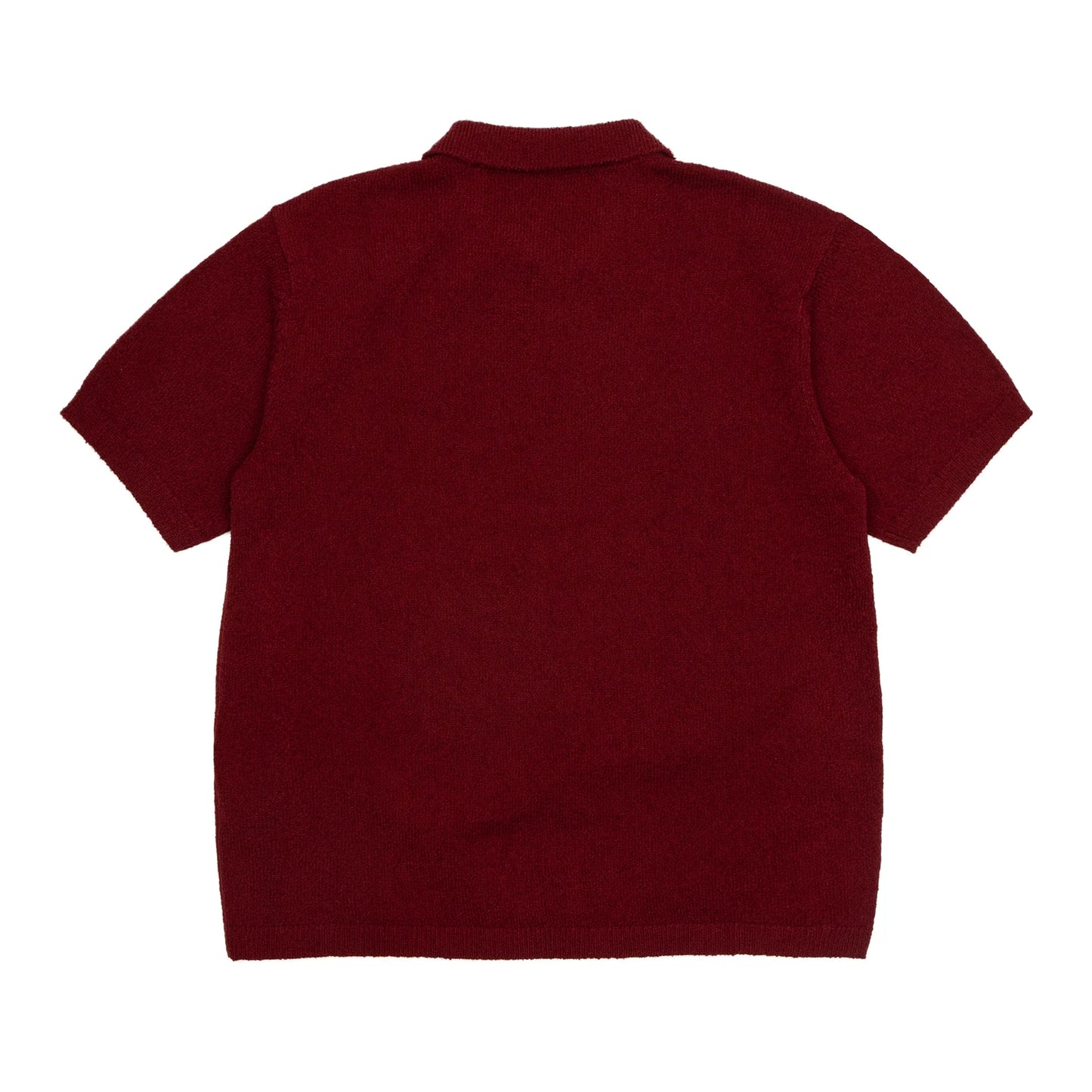 Sinclair Bouclé Polo Burgundy