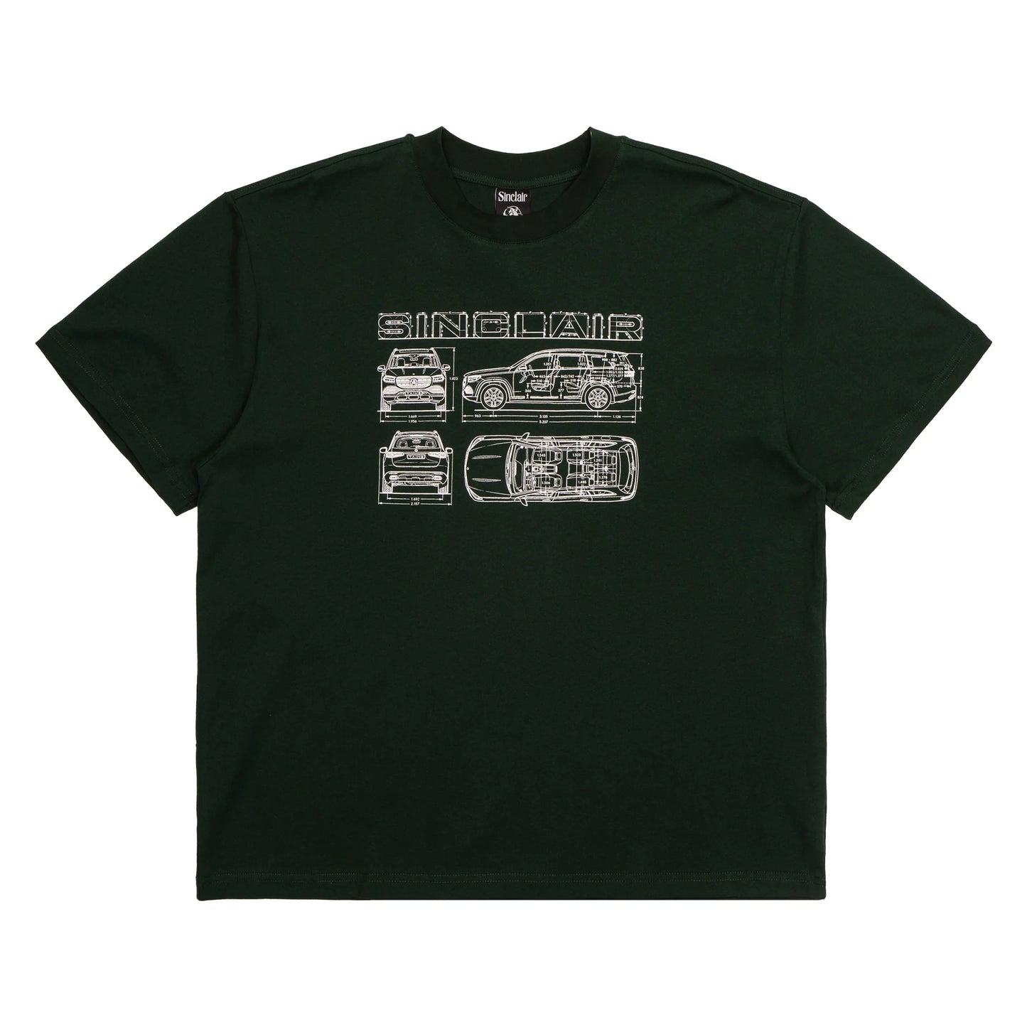 Sinclair Blueprint Tee Dark Green