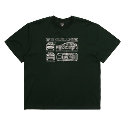 Sinclair Blueprint Tee Dark Green