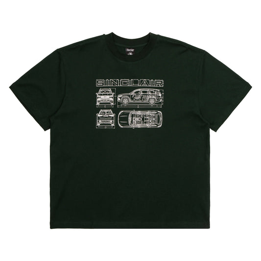 Sinclair Blueprint Tee Dark Green
