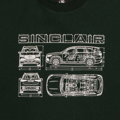 Sinclair Blueprint Tee Dark Green