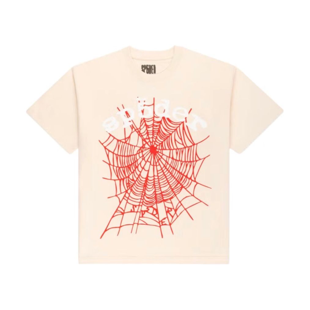 Sp5der Legacy Logo Heavyweight Tee Cream