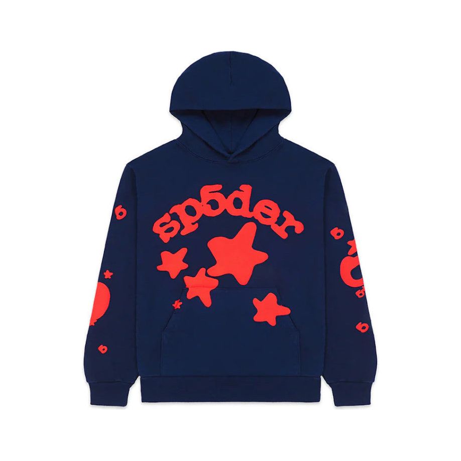 Sp5der Beluga Hoodie Navy