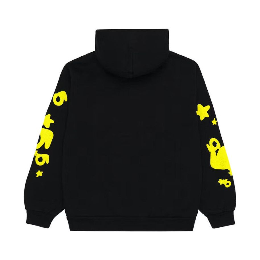 Sp5der Beluga Hoodie Onyx/Yellow