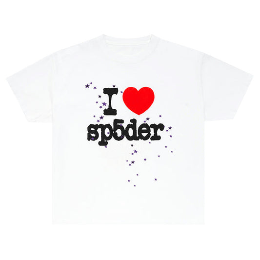 Sp5der I Heart SP5DER Tee White