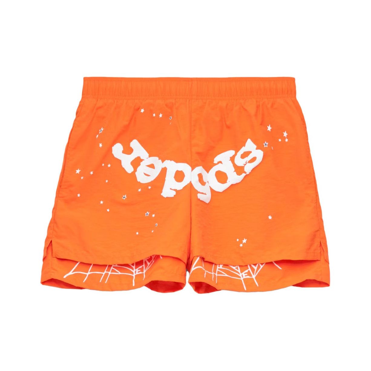 Sp5der OG Web Double Layer Short Orange